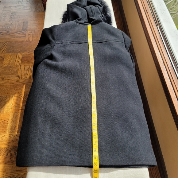 New! J CREW sz 10P 10 Petite Chateau Parka Italian Stadium Wool Black NWT - Picture 7 of 14